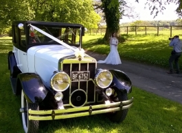 Vintage wedding car hire in Plymouth